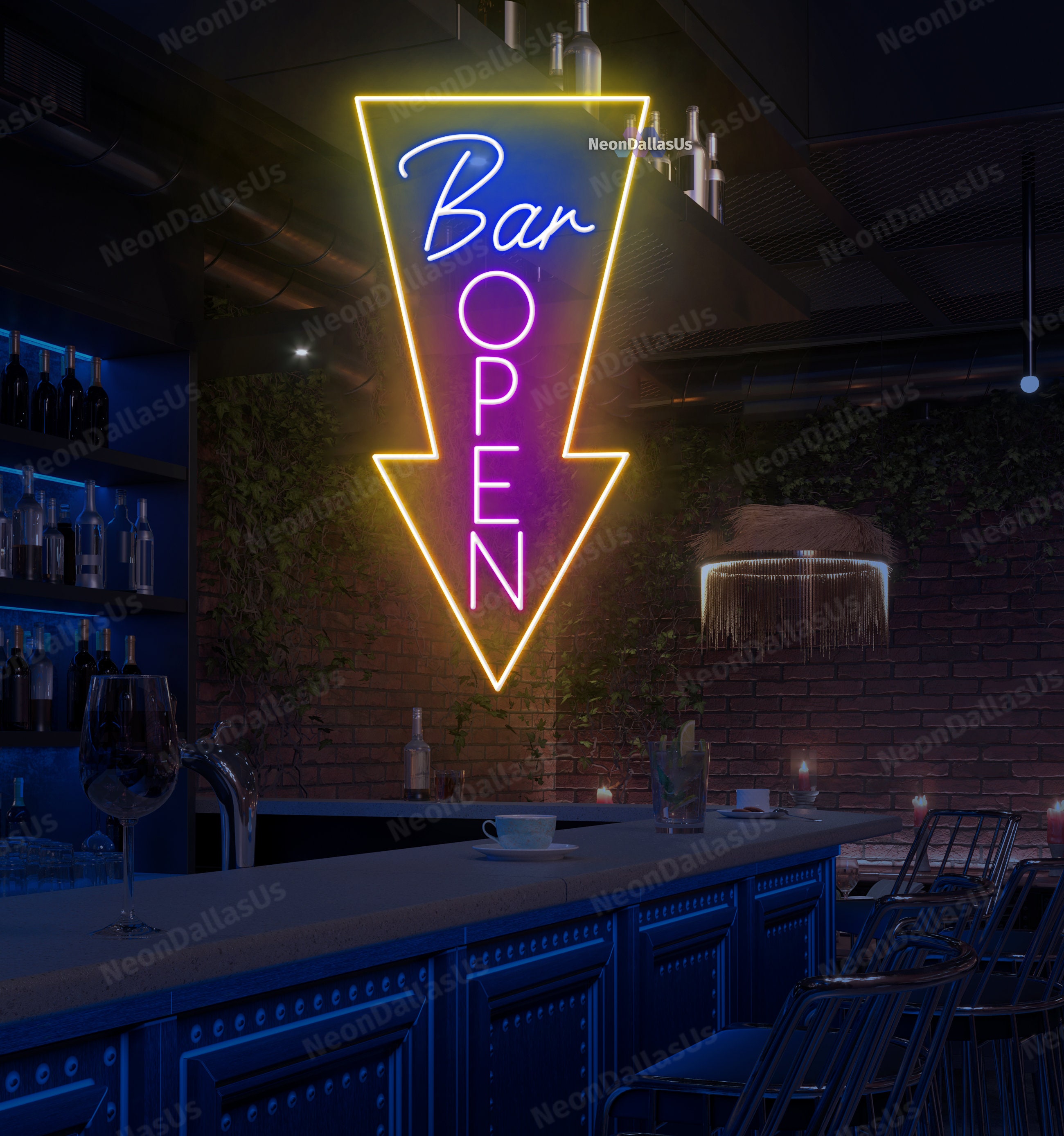 Bar Open Neon Sign Bar Open Led Light Bar Neon Light Open Bar Sign