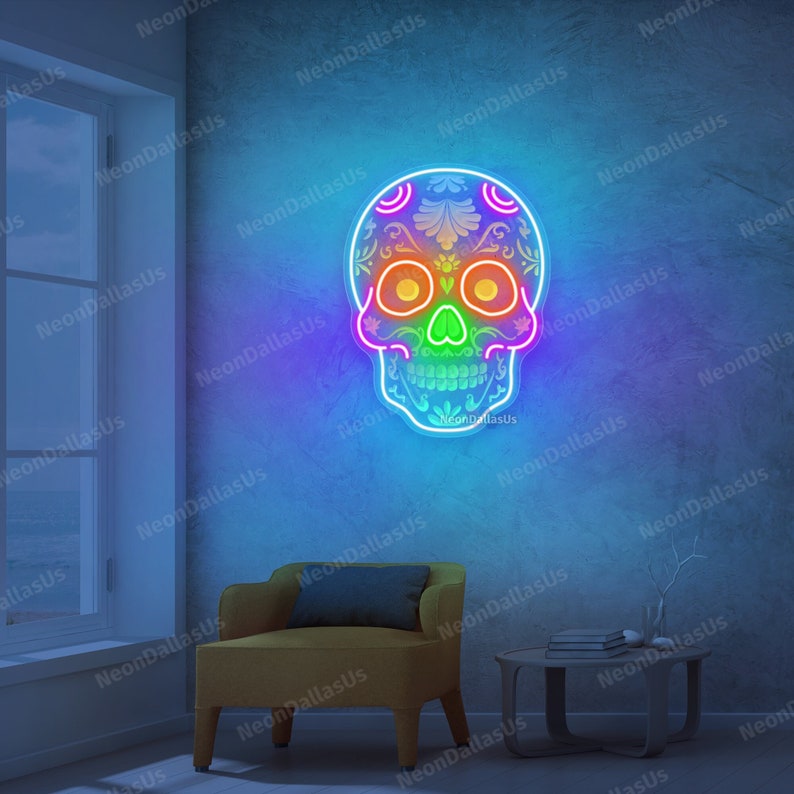 sugar-skull-neon-sign-custom-sugar-skull-mexican-led-light-calavera