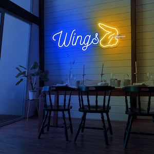 Chicken Wings Neon Sign Chicken Wings Led Sign Fried Chicken Neon Light ...