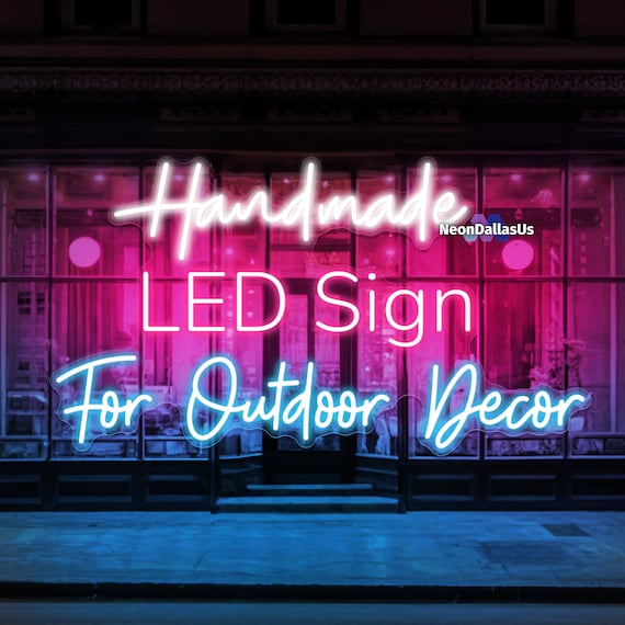 Personalised outdoor neon signs deals