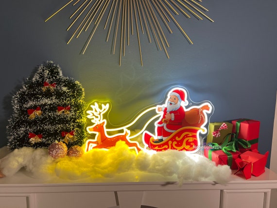 ネオンサイン LEDネオン サンタクロース クリスマス オーダーメイド
