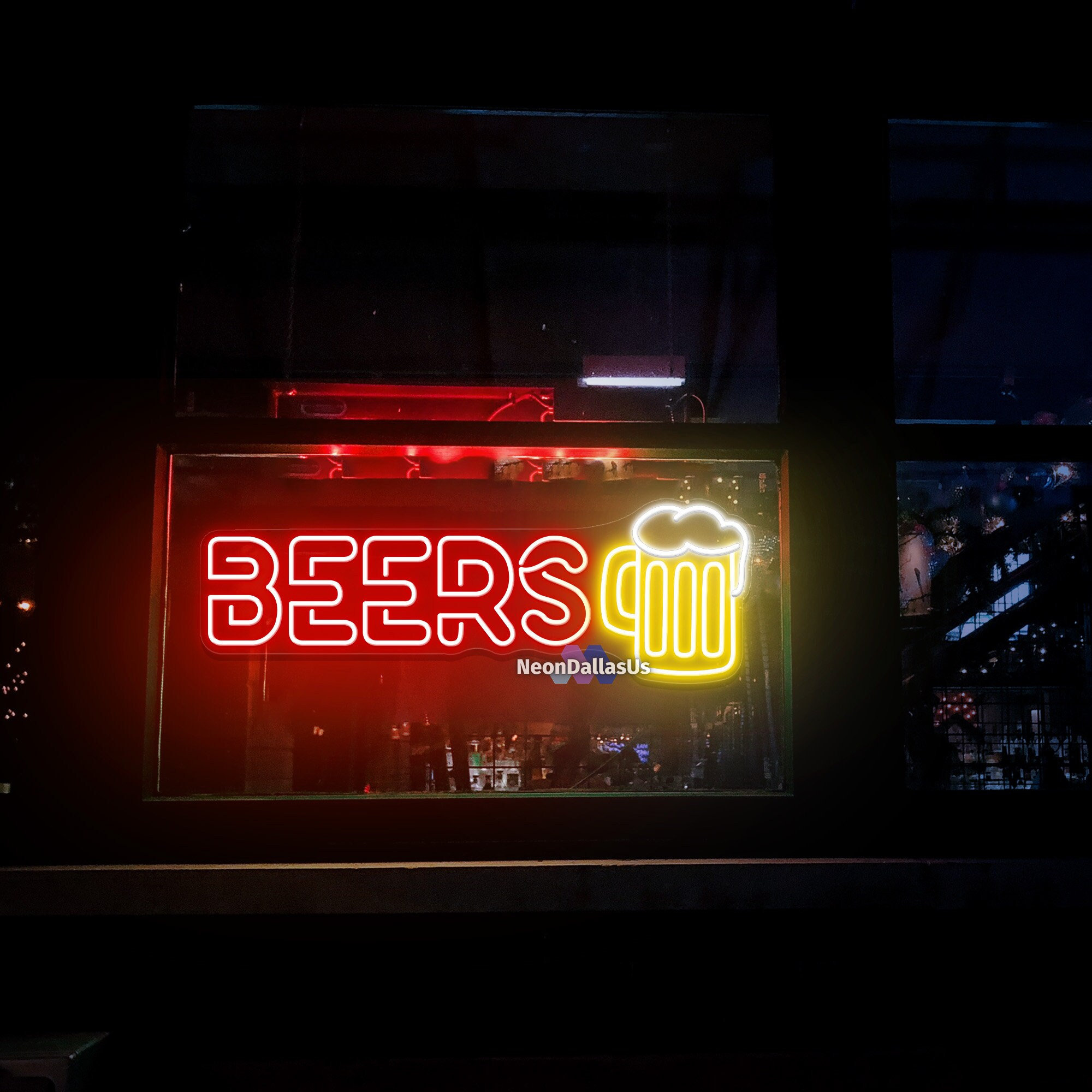 Beer Glass Led Sign Beer Sign Lighted Beer Sign Led Neon Custom Neon Sign for Bar Pub Beer ...