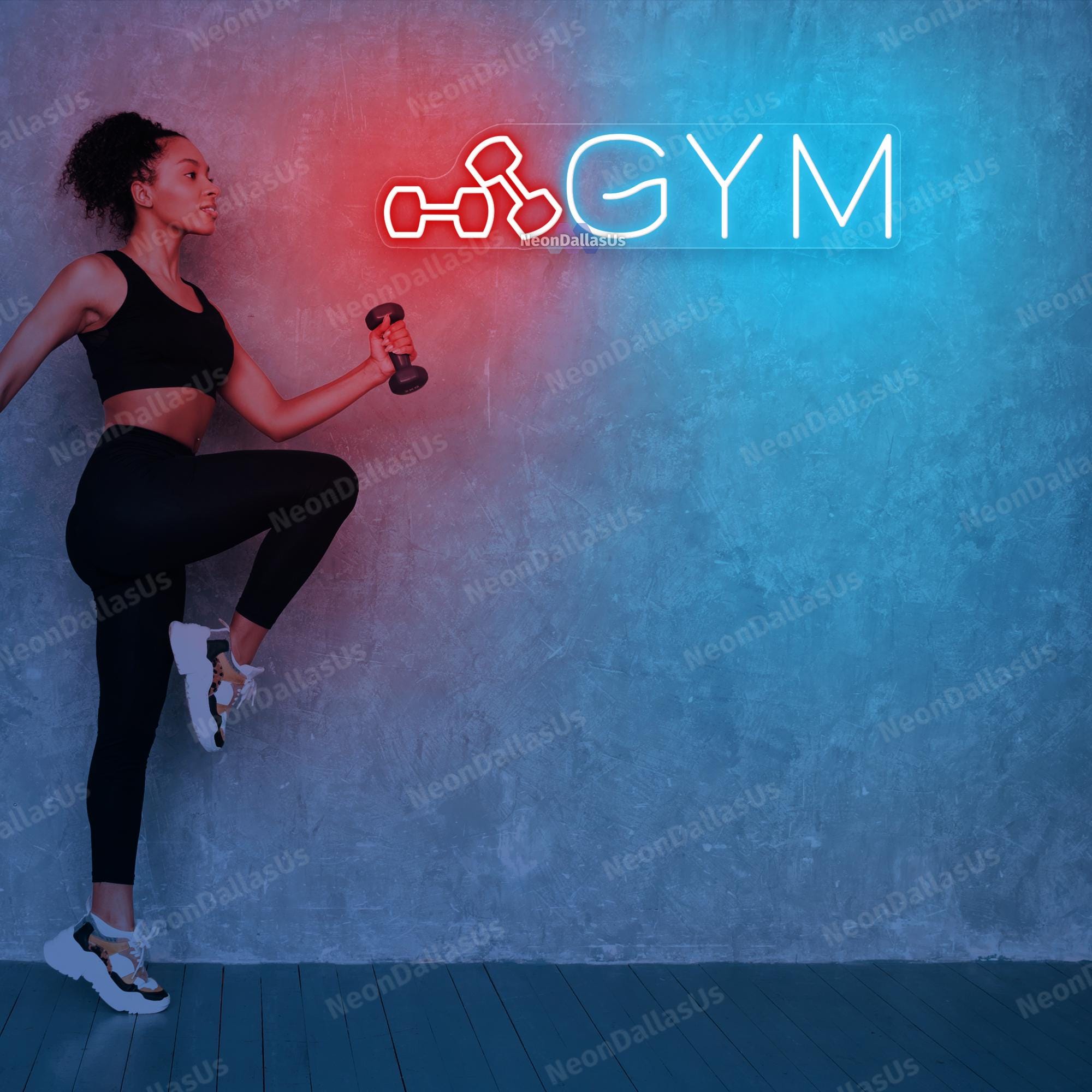 Gym Sign Gym Neon Sign Custom LED Gym Sign Personalized Gym Sign Home ...
