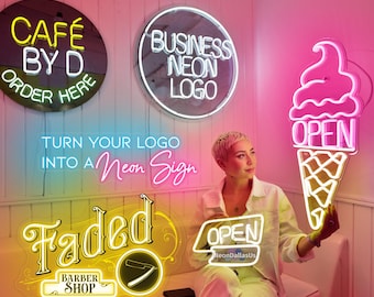 Custom Neon Sign Business Personalized Neon Sign Custom LED Light For Him Outdoor Waterproof Neon Sign Custom Acrylic UV Print For Wall