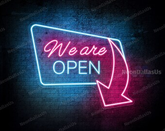 Vintage Come in We're Open Metal Sign, Come in We're Open Sign