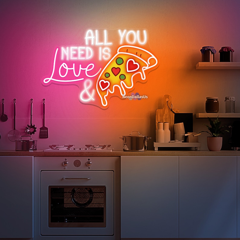Balanar Pizza Neon Sign For Pizzeria Business Decor Pizza Shaped Neon Sign Pizza LED Neon Light For Restaurant Kitchen Store Party Gift USB Powered Size 13.8 * 9.1inches