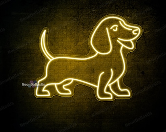 Dackel Neon Leuchtreklame Dackel LED-Licht Leuchtreklame Benutzerdefinierte Hund Leuchtreklame Hundeliebhaber Geschenk Dackel Besitzer Geschenk Dackel Hund LED-Schild Dekor