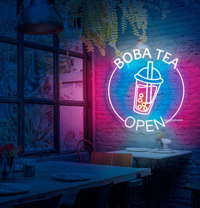 Boba Tea Neon Sign Bubble Tea Neon Lights Milk Tea Led Sign but First ...