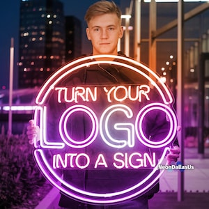 Custom Neon Sign Logo Custom LED Sign Logo Neon Logo Sign Logo Neon Sign Custom Neon Sign Business Logo LEDs Sign Business
