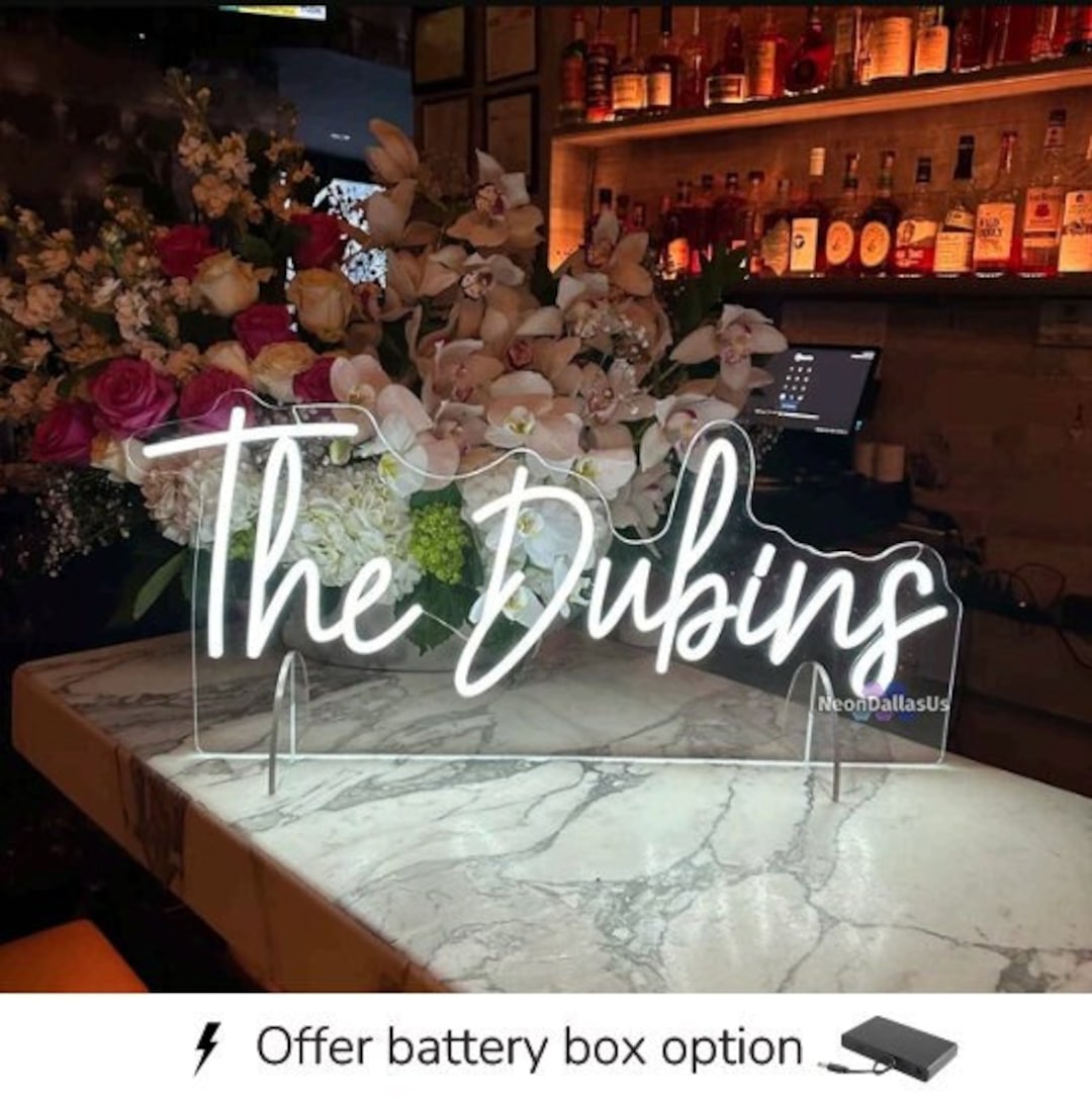 Custom Neon Sign With Stand Custom Standing Neon Sign Neon Sign With