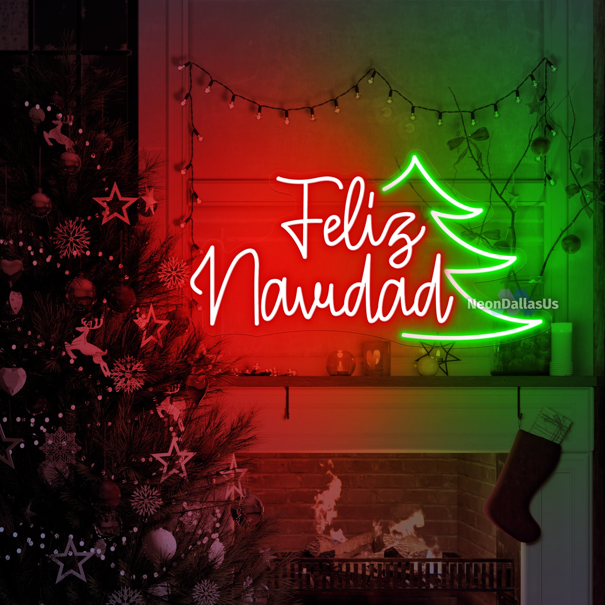 Feliz Navidad Sign 2025 New Year Neon Sign Feliz Navidad LED Light Holiday Decor Happy New Year Decor Christmas Decor New Year Decoration