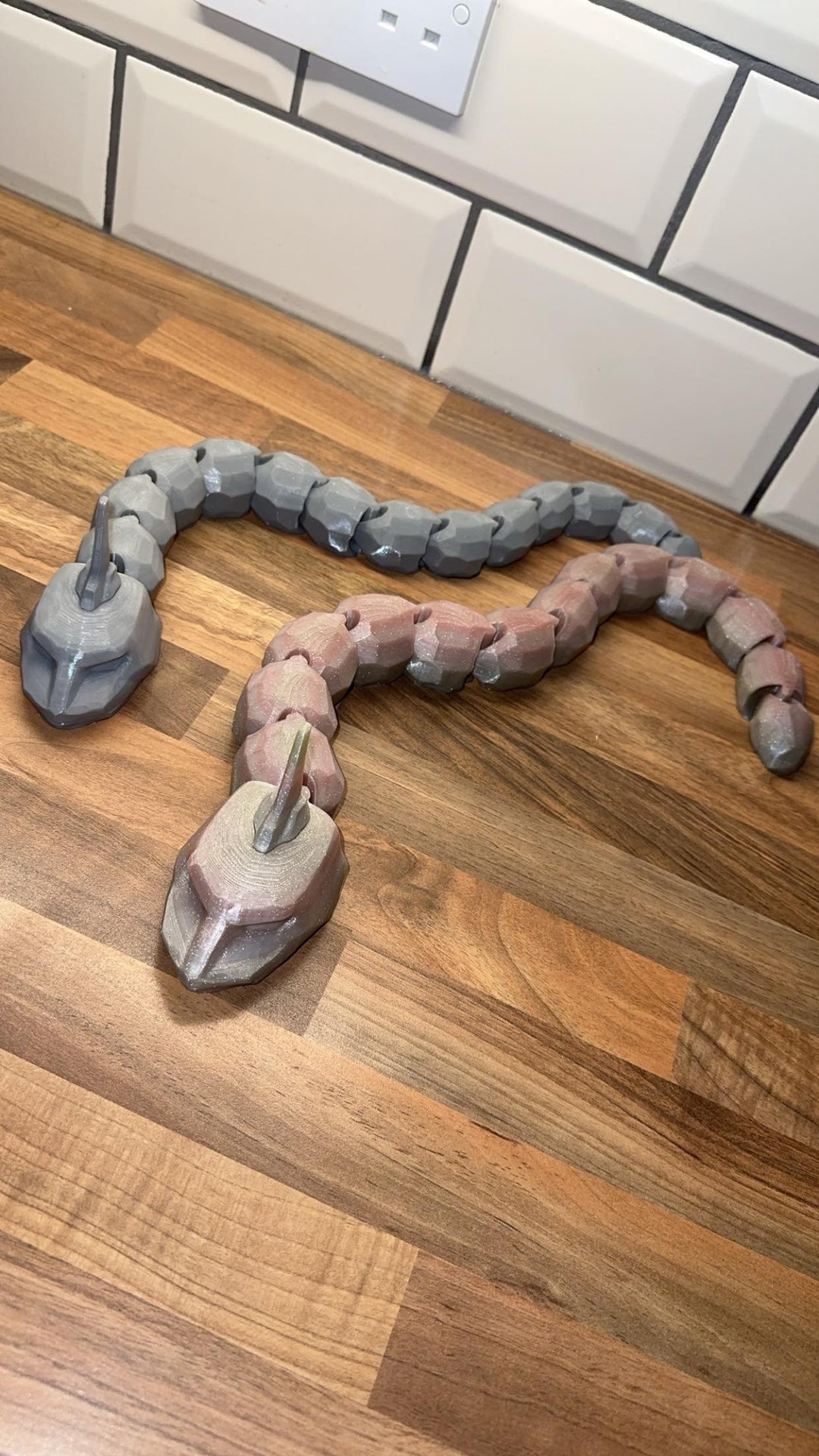 3d Printed Articulated Onix Etsy