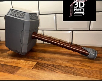 3D printed Thor's Hammer 47cm tall