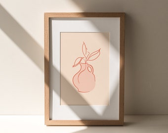 Botanical Print, Flower Market Print, Vase Wall Art, Downloadable Prints, Minimalistic Art Prints, Printable Wall Art, Digital Download Art