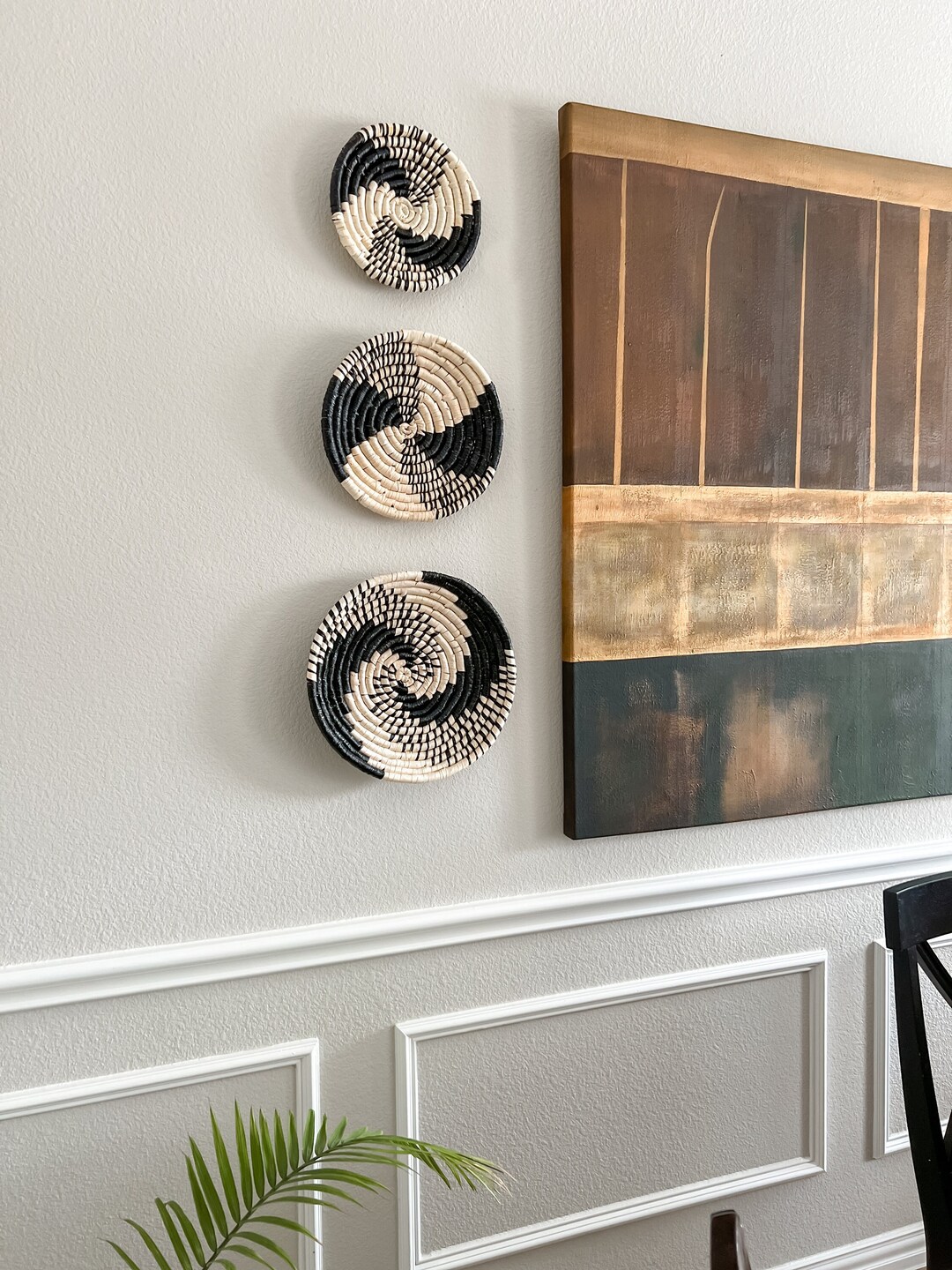 Curated visual reference: Visual Reference: Set Of 3 African Wall Basket Boho Wall Decor Boho