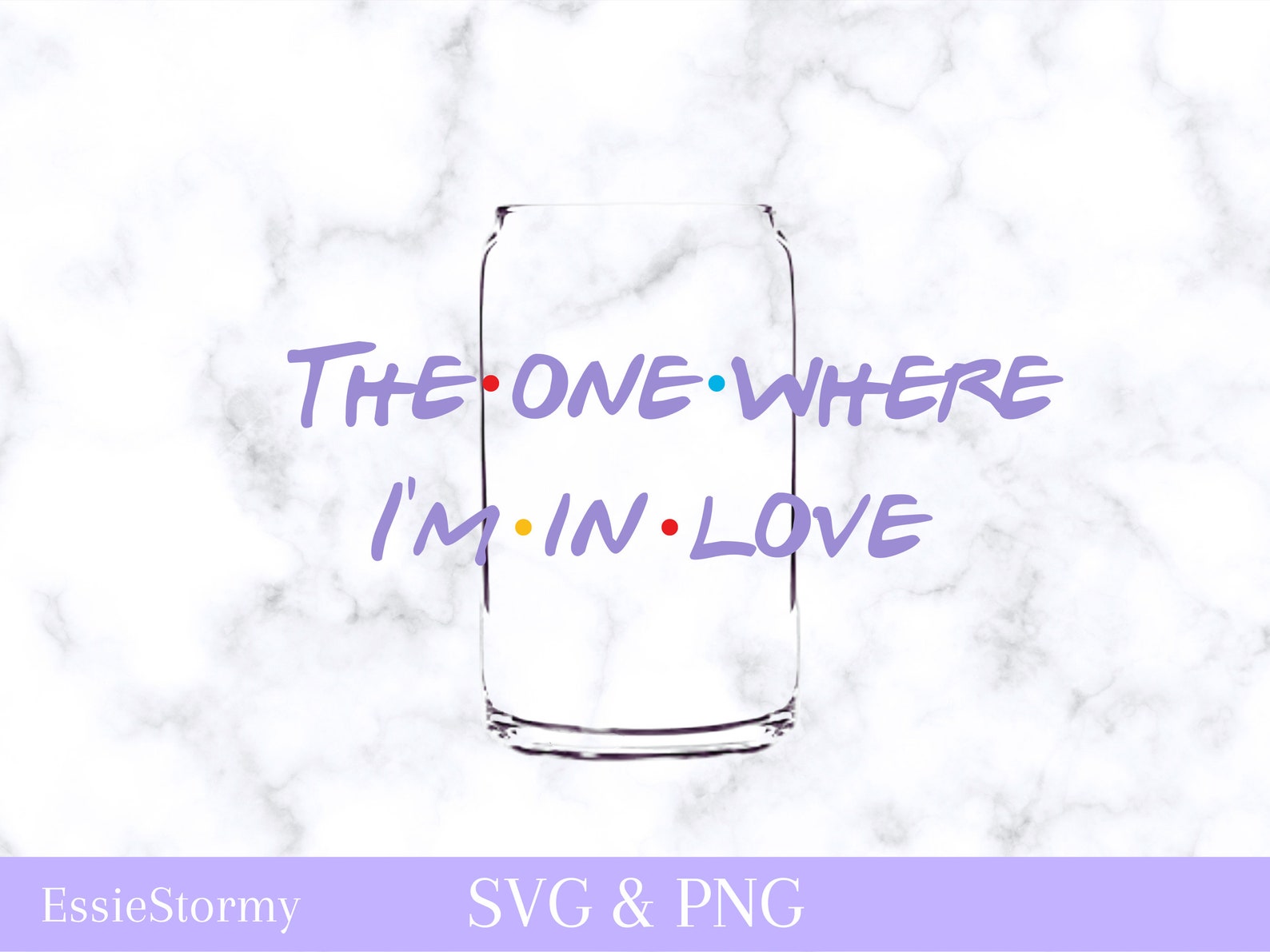 Friends TV Show Love Valentine SVG PNG Libbey Sublimation 2 - Etsy