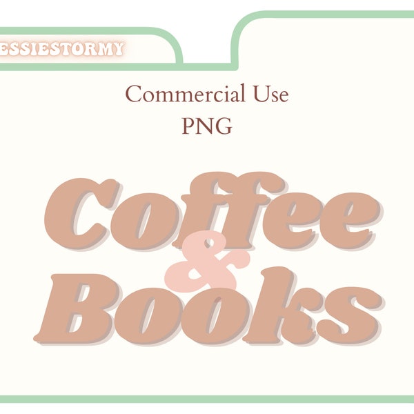 Coffee Books PNG Sublimation File, Groovy Retro Style Instant Download, Booklover Coffeelover Reading