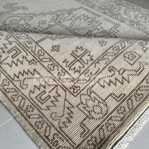 8x10 Rug, 9x12 Rug, Hand knot Turkish Oushak Rug Vintage High quality Home Decor Rug Brown Beige Large Area carpet Gift's, 8x10 wool rugs medium pile, 8x10 vintage turkish rugs, 8 x 10 antique oushak rug, custom oushak rug, vintage turkish rug 8x10, 9 x 12 rug, custom hand knotted rug, turkish rug, vintage turkish rug 9x12 , antique turkish rug 8x10 , 9x12 turkish rug vintage