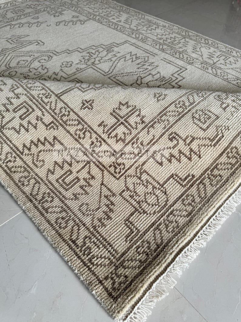8x10 Rug, 9x12 Rug, Hand knot Turkish Oushak Rug Vintage High quality Home Decor Rug Brown Beige Large Area carpet Gift's, 8x10 wool rugs medium pile, 8x10 vintage turkish rugs, 8 x 10 antique oushak rug, custom oushak rug, vintage turkish rug 8x10, 9 x 12 rug, custom hand knotted rug, turkish rug, vintage turkish rug 9x12 , antique turkish rug 8x10 , 9x12 turkish rug vintage