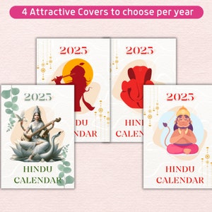 2025 Hindu Calendar With All Hindu Festival Dates, Lunar Phases, Lunar ...