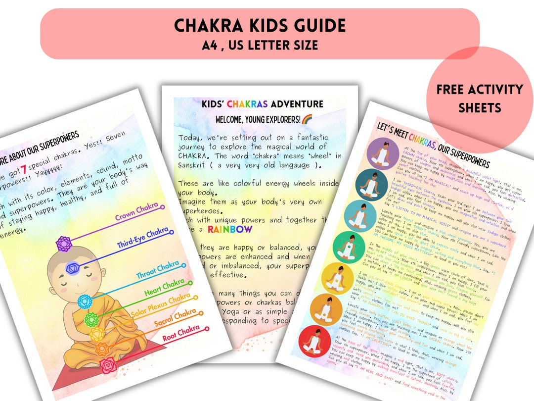 Chakra Guide for Kids | Chakra Cheat Sheet for Children | Kids Chakra ...
