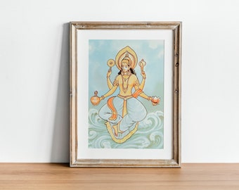 シヴァビンテージスタイルのインドのヒンズー教の信仰のポスター