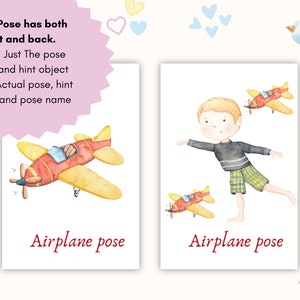 Front and back Kids yoga poses, White Yoga Flashcards, Kids Movement Activity, Yoga Cards, Yoga for Kids, Kids mindfulness activity