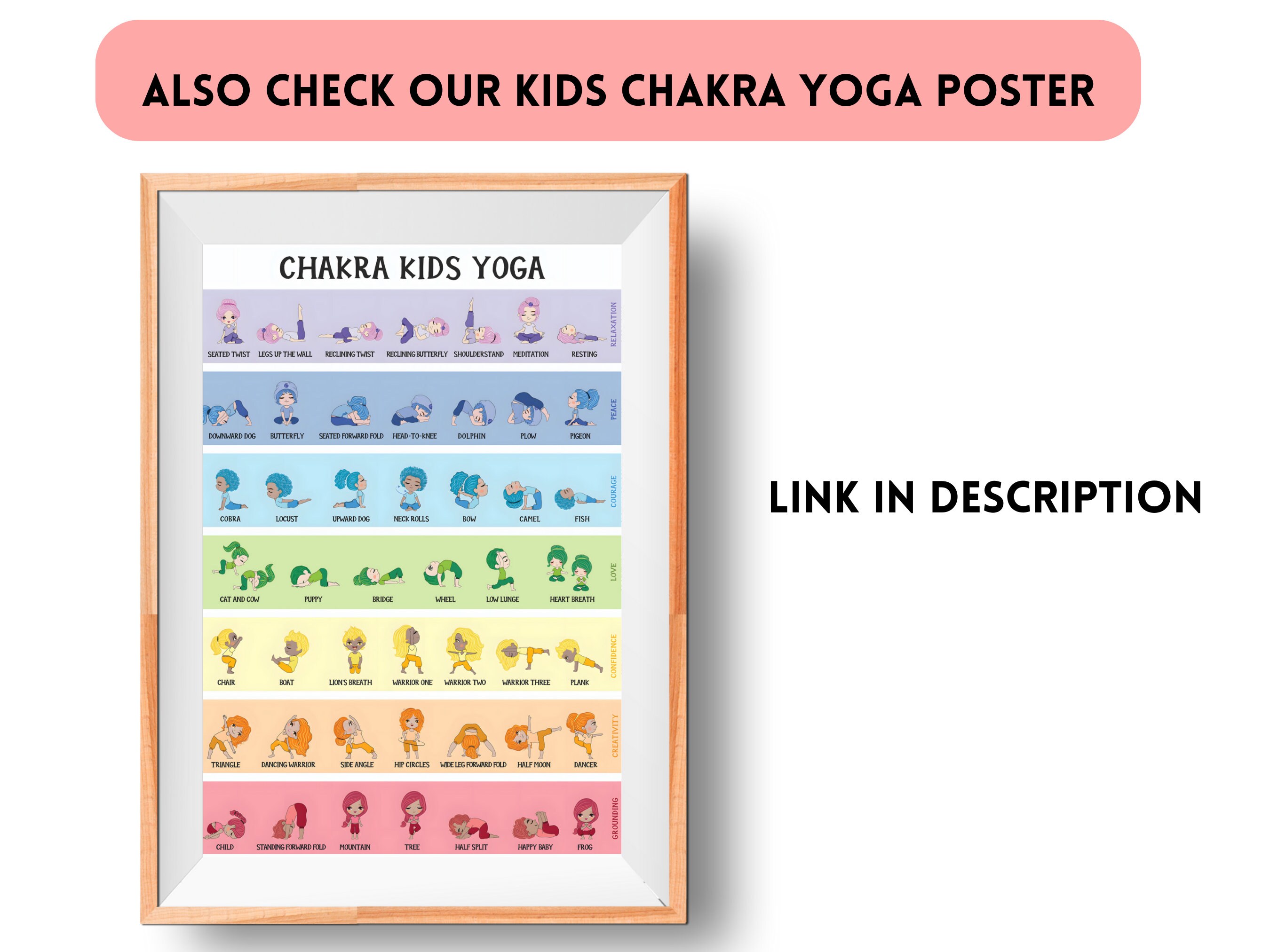 Chakra Guide for Kids Chakra Cheat Sheet for Children Kids Chakra Card ...