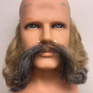 High quality beard and mustache set for film and tv, and other media performance.