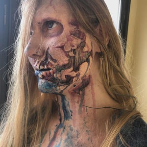 Putrid Grin – 1 Piece Silicone Face Prosthetic | Syncap Encapsulated | SFX Makeup FX | One-Time Use