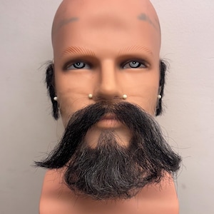 High quality beard and mustache set for film and tv, and other media performance.