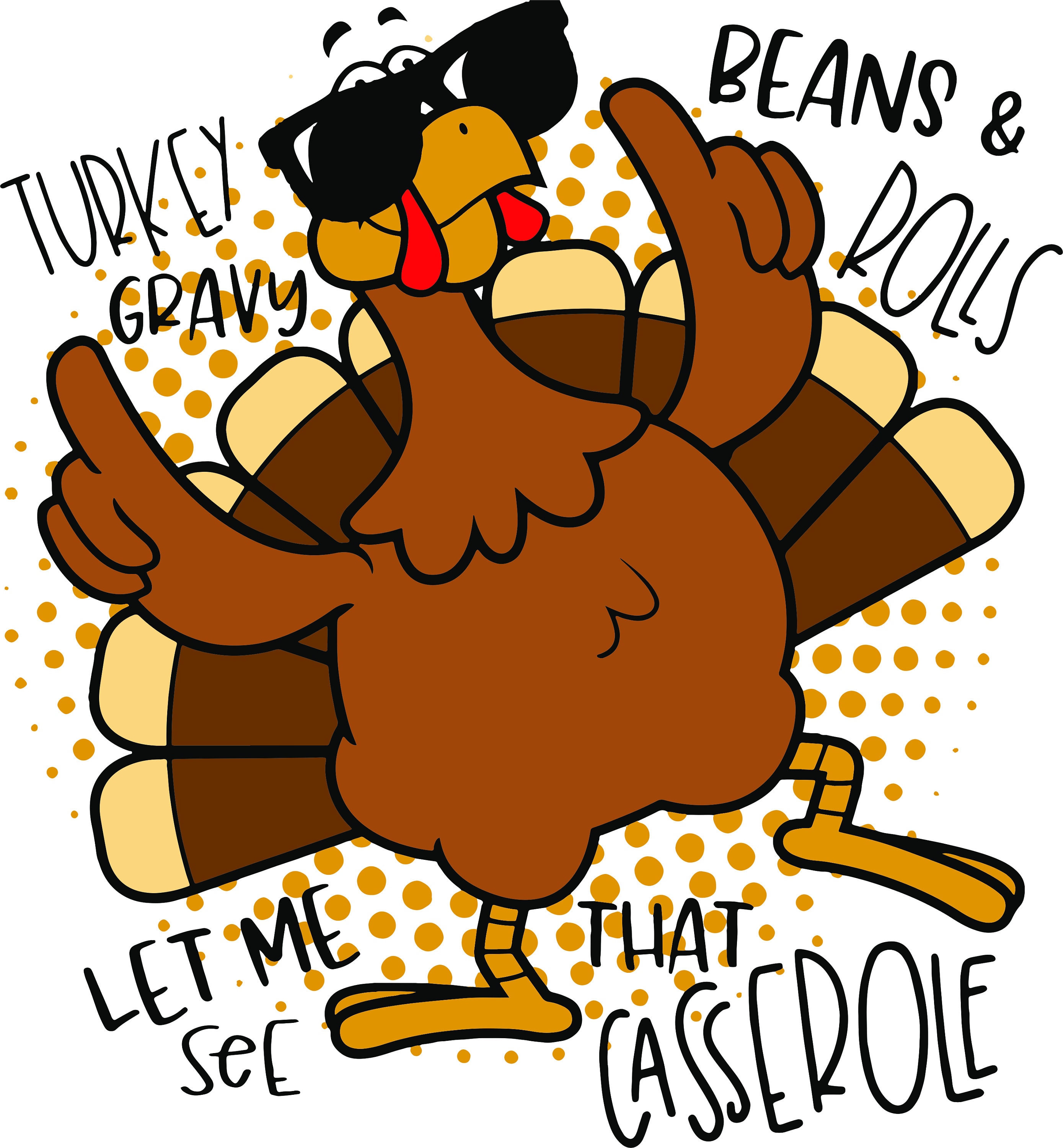 Turkey Gravy Beans and Rolls Let Me See That Casserole Png - Etsy, image size:2778x3000