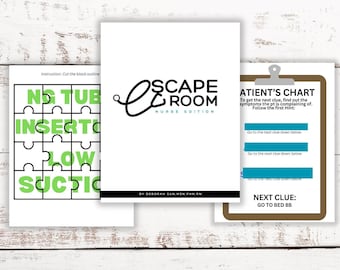 Escaperoom student verpleegster | Bewerkbare gamesjabloon | Escaperoom voor studenten verpleegkunde | Student Verpleegkundige | Spel verpleegsterweek
