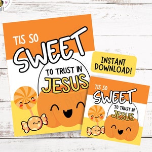 Printable Christian Candy Tags for Halloween | Jesus Fall Tags | Tis so ...