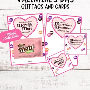 Cadeau imprimable Candy M&M | Cadeaux de la Saint-Valentin pour les enseignants, les classes, le personnel, les collègues | Gâteries de la Saint-Valentin pour enfants