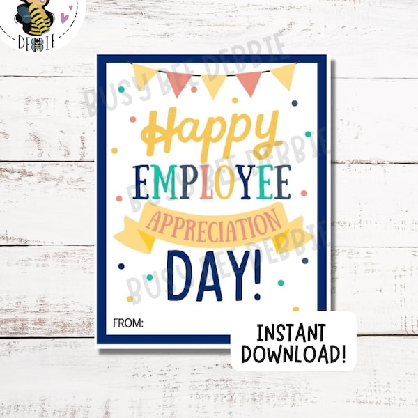 Employee Appreciation Printable Etsy