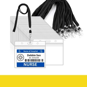 Editable ID Badge for Kids Pretend Nurse Play Medical Party Pretend ...