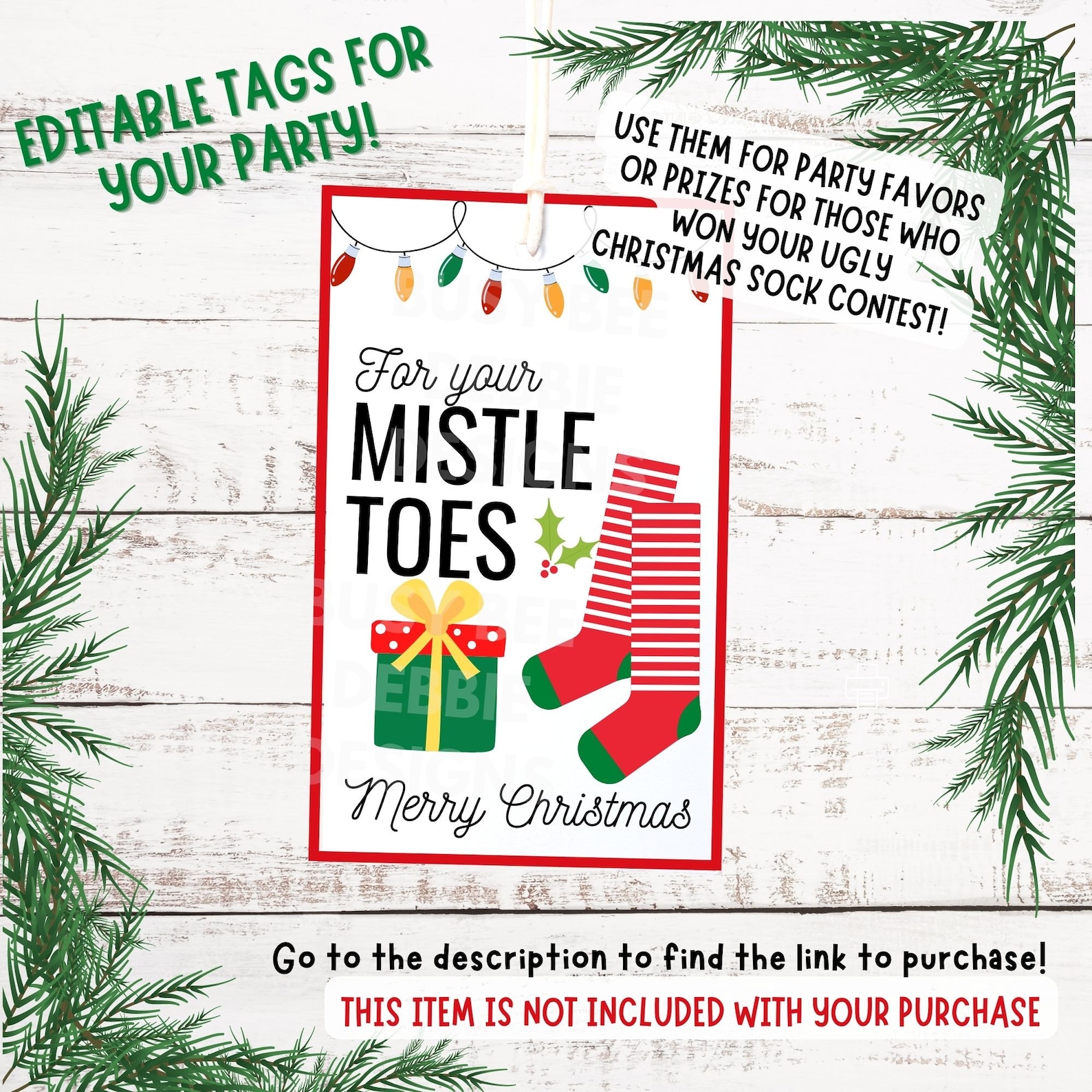 Editable Sock Exchange Christmas Party Invitation Printable - Etsy