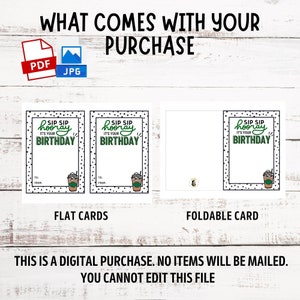 Printable Starbucks Gift Card Birthday Card Holder Gift Card - Etsy