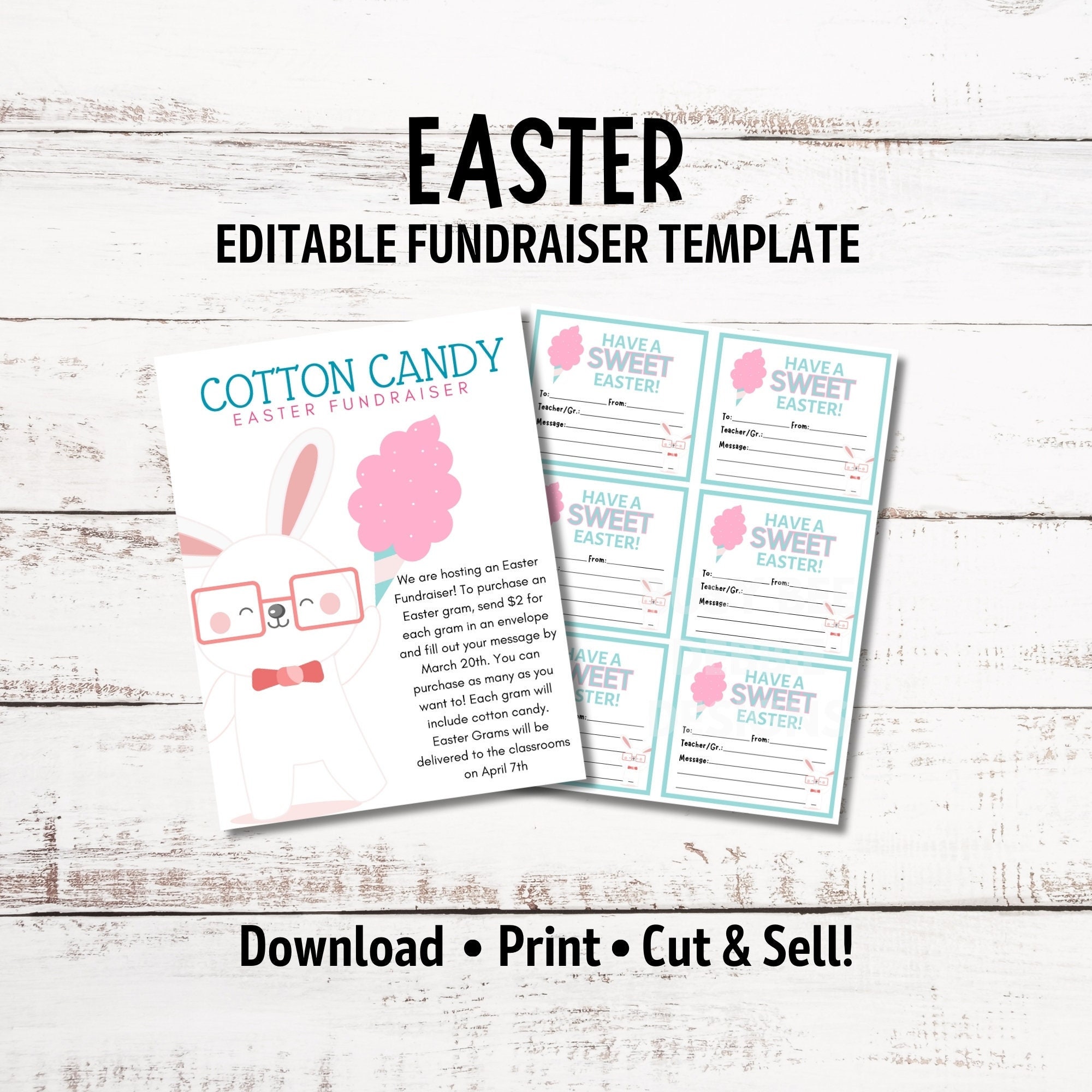 Editable Cotton Candy Fundraiser Flyer Template | Easter Bunny Cotton Candy Fundraiser | Easter Candy Grams | PTA PTO School Fundraiser - Etsy editable-cotton-candy-fundraiser-flyer-template-easter-bunny-cotton-candy-fundraiser-easter-candy-grams-pta-pto-school-fundraiser-etsy