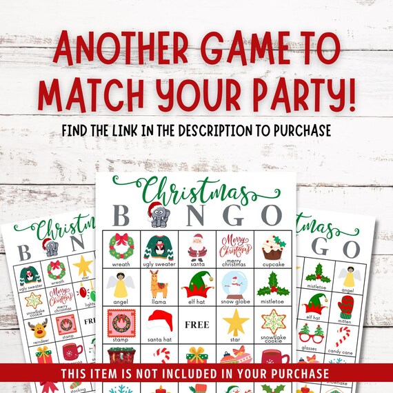 White Elephant Gift Exchange Printable Numbers Editable - Etsy