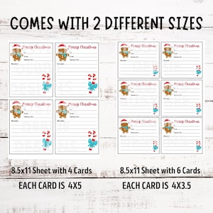 Printable Christmas Candy Cane Gram School Fundraiser Winter - Etsy