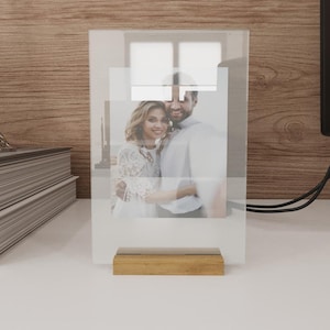 Personalized Acrylic Photo Plaque, A Unique Gift for Anniversaries, Birthdays & Weddings
