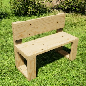 Small Outdoor Bench Etsy