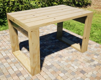 Outdoor Tisch Pläne 48x30 in - DIY Picknick Tisch