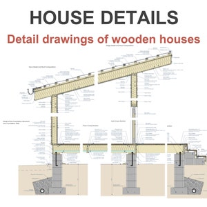 House Details Architectural Plans - Digital Bluprint PDF Download