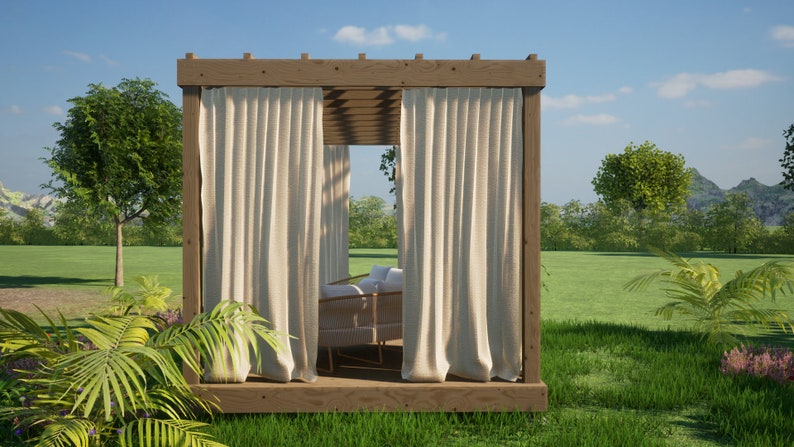 Modern Pergola Plans 10 x 15 / Simple Outdoor Pergola Plans / Garden Pergola Plans / Patio Pergola Plans / Pergola Design / Gazebo Plans / DIY Gazebo / Backyard Plans / Backyard Design
