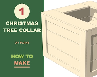 Christmas Tree Collar Plans - DIY Wooden Collar Blueprint PDF Download