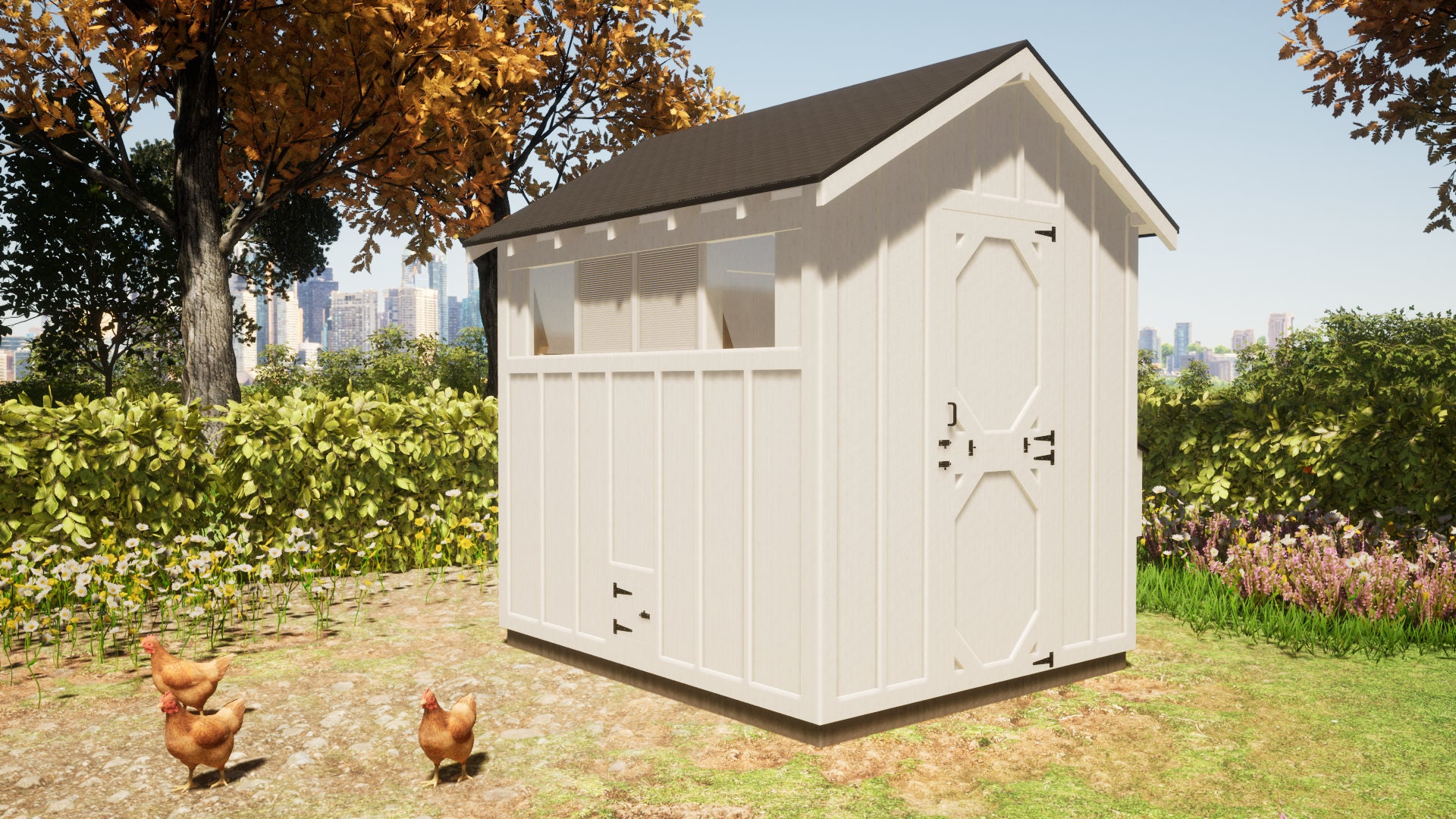 Chicken Coop Plans 8x8 for 24 Chickens DIY Download PDF Plans Etsy