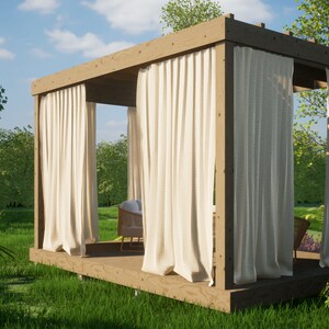 Modern Pergola Plans 10 x 15 / Simple Outdoor Pergola Plans / Garden Pergola Plans / Patio Pergola Plans / Pergola Design / Gazebo Plans / DIY Gazebo / Backyard Plans / Backyard Design